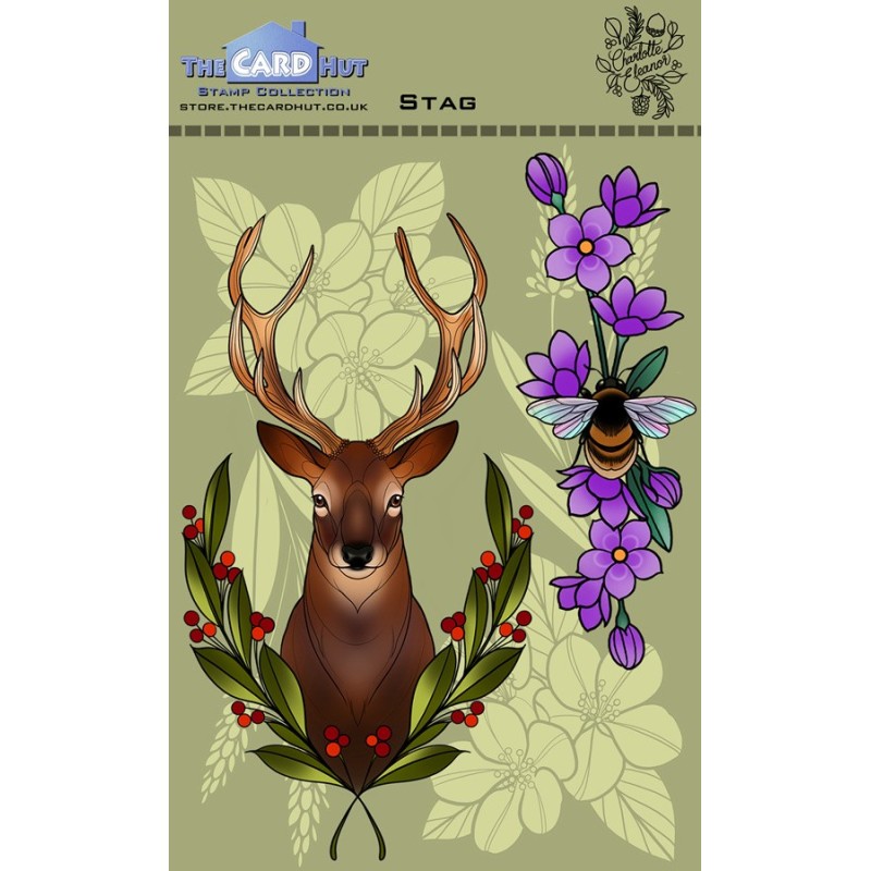 (CEDSG)The Card Hut Stag Clear Stamps