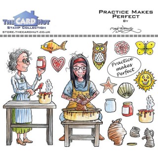 (MBGSPP)The Card Hut Garden Sheds: Practice Makes Perfect Clear Stamps