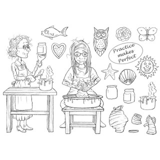 (MBGSPP)The Card Hut Garden Sheds: Practice Makes Perfect Clear Stamps