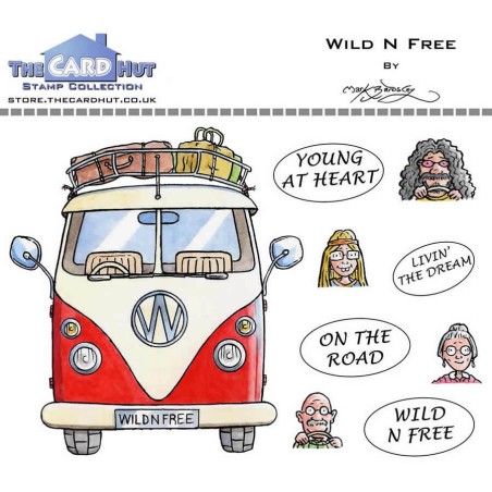 (MBGOWF)The Card Hut Great Outdoors: Wild N Free Clear Stamps