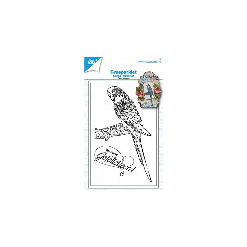 (6410/0536)Clear stamp grass parakeet
