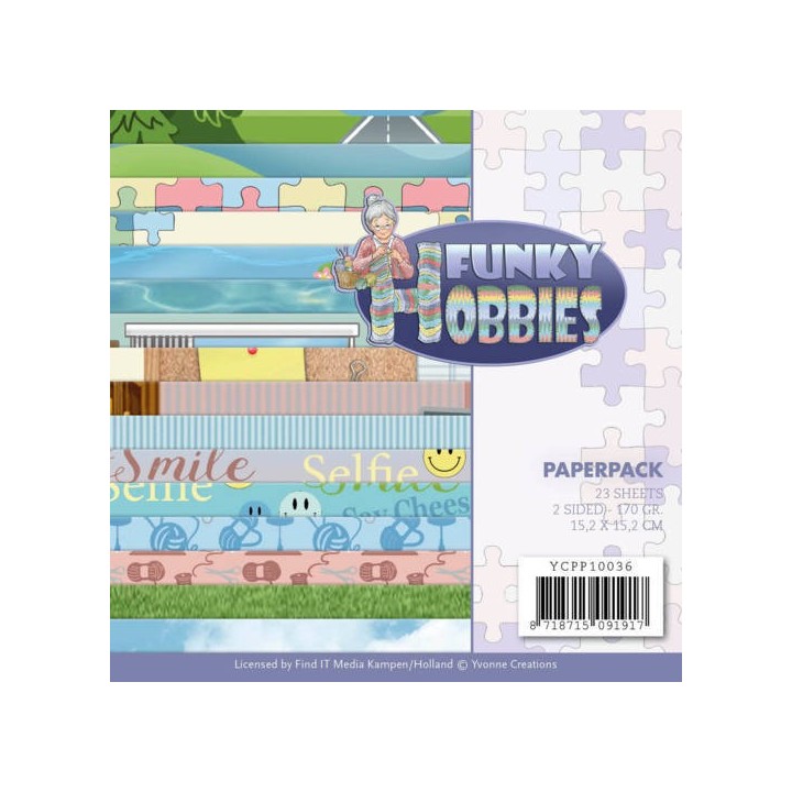 (YCPP10036)Paperpack - Yvonne Creations - Funky Hobbies