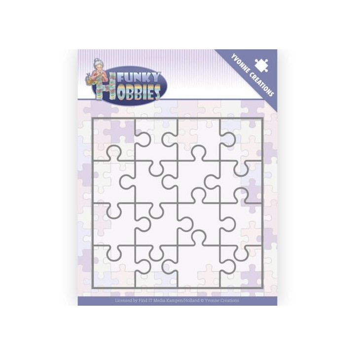 (YCD10226)Dies - Yvonne Creations - Funky Hobbies - Puzzle