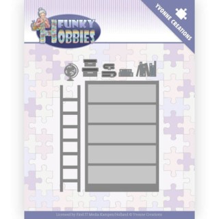 (YCD10228)Dies - Yvonne Creations - Funky Hobbies - Bookcase