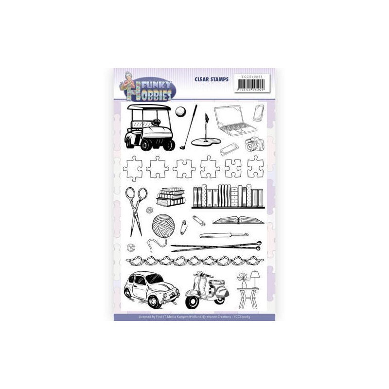 (YCCS10063)Clear Stamps - Yvonne Creations - Funky Hobbies