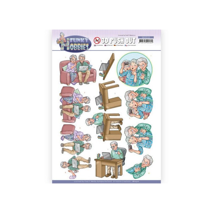 (SB10510)3D Push Out - Yvonne Creations - Funky Hobbies - Selfie