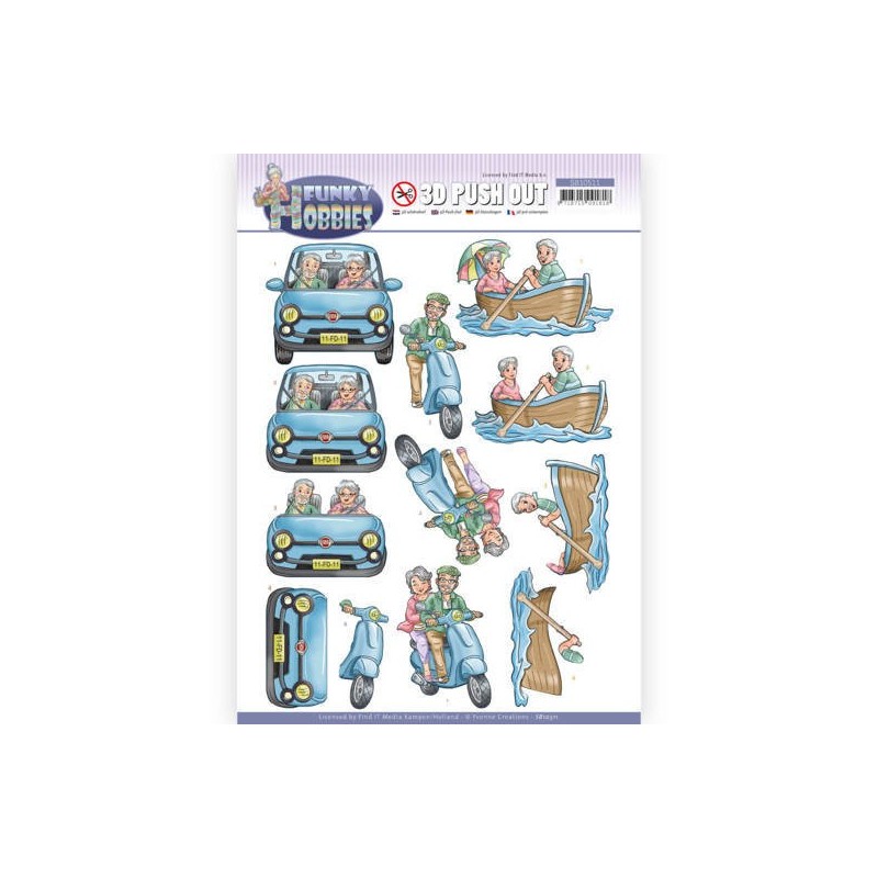 (SB10511)3D Push Out - Yvonne Creations - Funky Hobbies - A day out