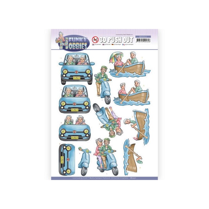 (SB10511)3D Push Out - Yvonne Creations - Funky Hobbies - A day out