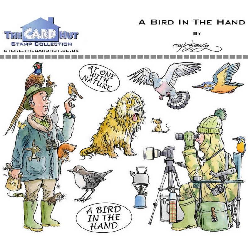 (MBGOBH)The Card Hut Great Outdoors: A Bird In The Hand Clear Stamps