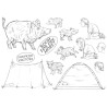 (MBGOCC)The Card Hut Great Outdoors: Camping Chaos Clear Stamps