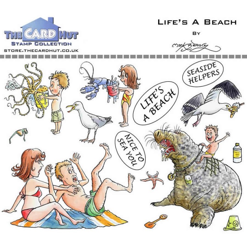(MBGOLB)The Card Hut Great Outdoors: Life's A Beach Clear Stamps