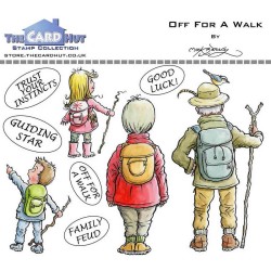 (MBGOOW)The Card Hut Great Outdoors: Off For A Walk Clear Stamps