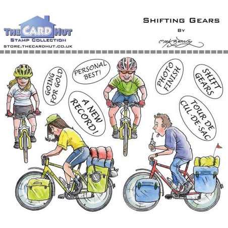 (MBGOSG)The Card Hut Great Outdoors: Shifting Gears Clear Stamps