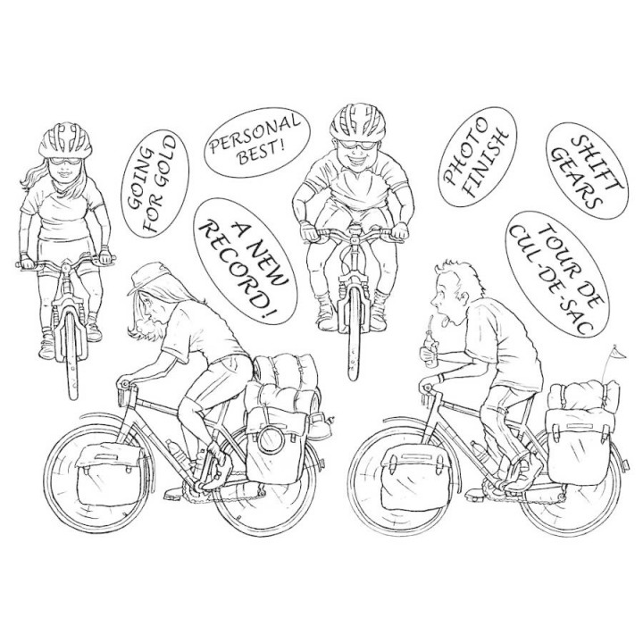 (MBGOSG)The Card Hut Great Outdoors: Shifting Gears Clear Stamps