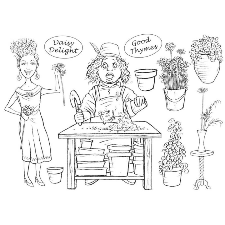 (MBGSPS)The Card Hut Garden Sheds: The Potting Shed Clear Stamps