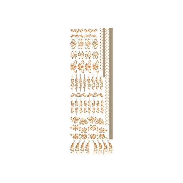 Pergamano Rub-ons ornamenten zilver