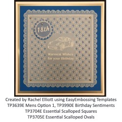 (TP3704E)PCA-UK® - EasyEmboss Essential Scalloped Square