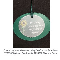 (TP3990E)PCA-UK® - EasyEmboss Birthday Sentiments