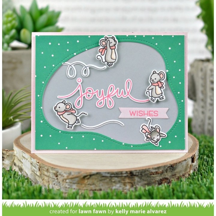 (LF2067)Lawn Fawn Stitched Pond Dies