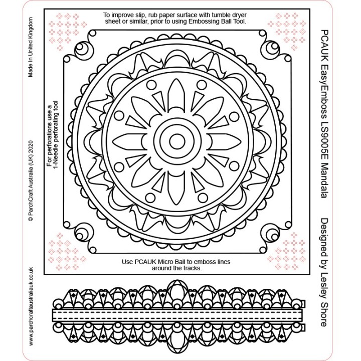 (LS9005E)PCA-UK® - EasyEmboss Mandala