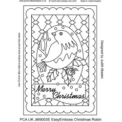 (JM9003E)PCA-UK® - EasyEmboss Christmas Robin
