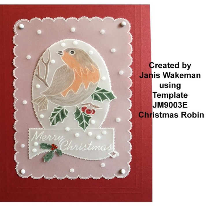 (JM9003E)PCA-UK® - EasyEmboss Christmas Robin