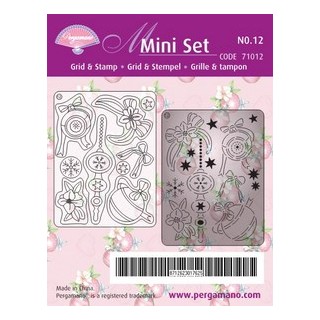 Pergamano Mini set Grid & Stempel 12 (71012)