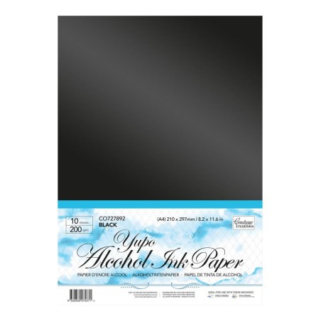 (CO727892)Couture Creations Yupo Paper A4 Black 200 grs