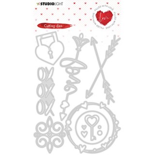 (STENCILFWL352)Studio Light - Cutting Die - Filled With love - nr.352