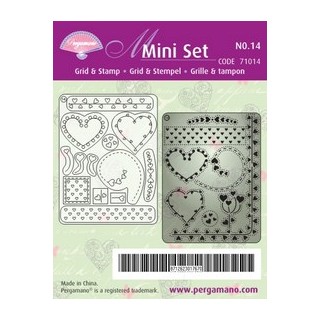 Pergamano Mini set grille & tampon 14 (71014)