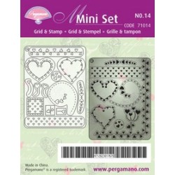 Pergamano Mini set Grid & Stempel 14 (71014)