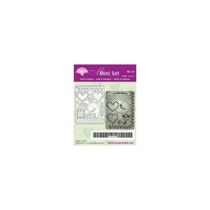 Pergamano Mini set Grid & Stempel 14 (71014)