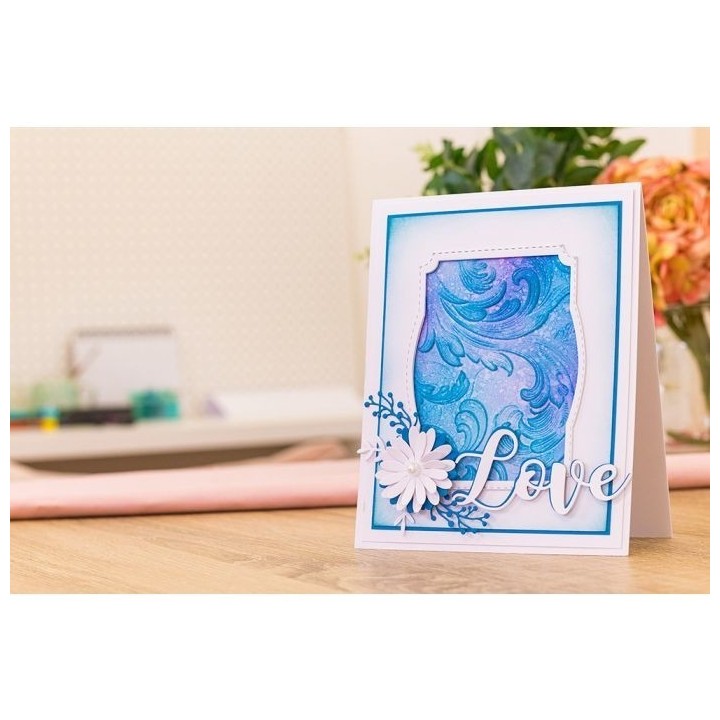 (GEM-EF5-3D-VSC)Gemini Vintage Scroll 3D Embossing Folder