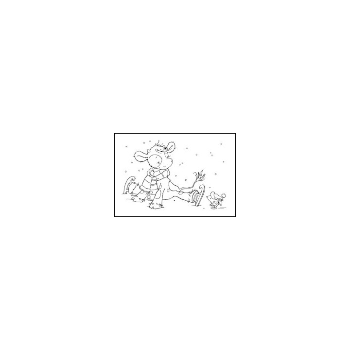 Embossing Folders Koetie skating (PIF019)