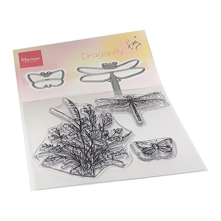 (TC0880)Clear stamp Tiny's Butterflies stamp & die set