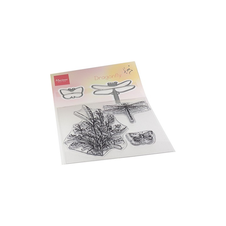 (TC0880)Clear stamp Tiny's Butterflies stamp & die set