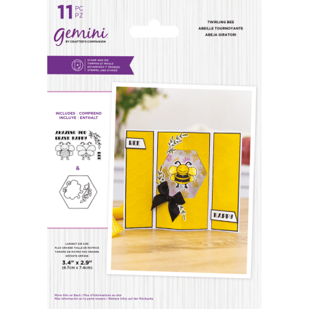 (GEM-STD-TWIRLBE)Gemini Twirling Bee Stamp & Die