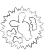 (GEM-STD-TWIRLBU)Gemini Twirling Bunny Stamp & Die