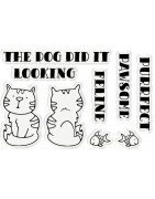 (GEM-STD-TWIRLCT)Gemini Twirling Cat Stamp & Die