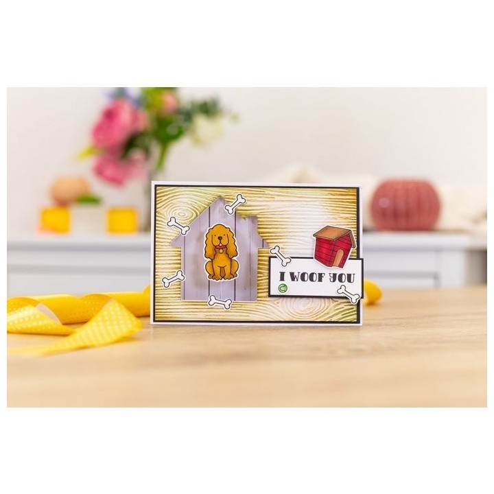 (GEM-STD-TWIRLDG)Gemini Twirling Dog Stamp & Die
