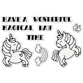 (GEM-STD-TWIRLUN)Gemini Twirling Unicorn Stamp & Die