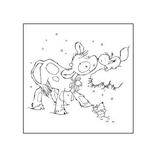 Embossing Folders Koetie squirrel (PIF018)