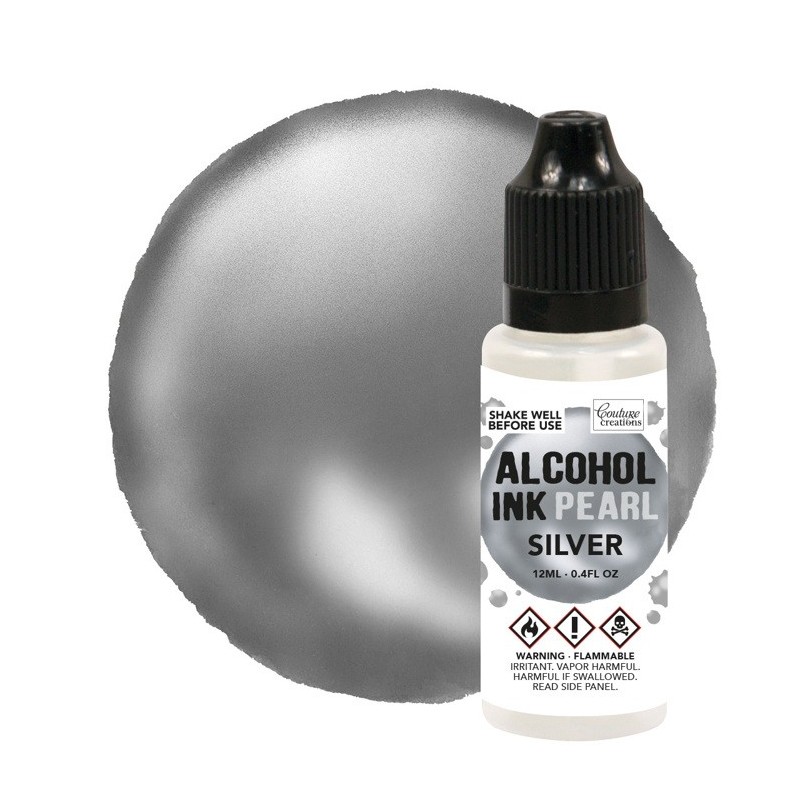 (CO727380)Silver / Silver Pearl Alcohol Ink (12mL | 0.4fl oz)