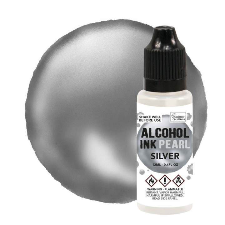 (CO727380)Silver / Silver Pearl Alcohol Ink (12mL | 0.4fl oz)