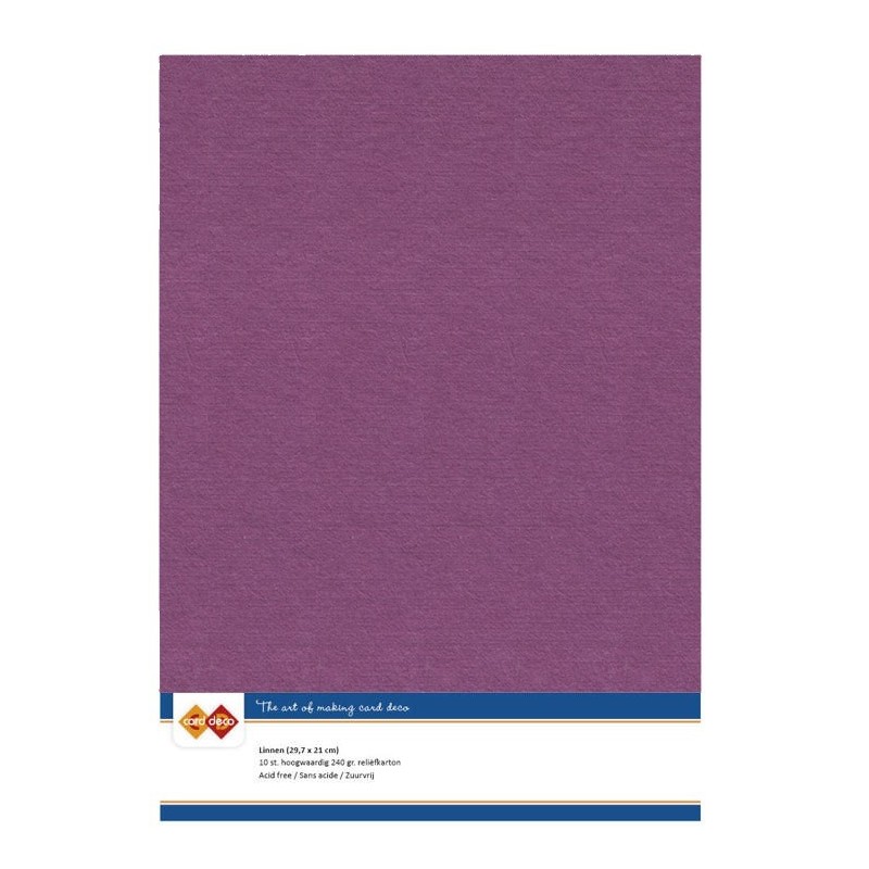 (LKK-A456)Linen Cardstock - A4 - Azalea Pink