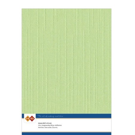 (LKK-A421)Linen Cardstock - A4 - Spring green