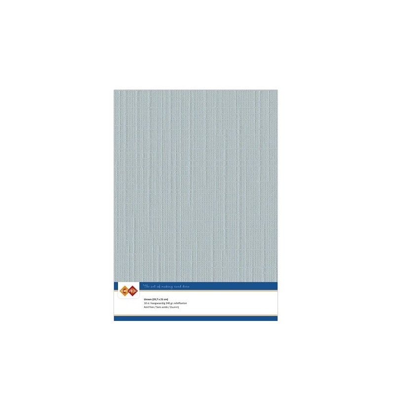 (LKK-A425)Linen Cardstock - A4 - Grey