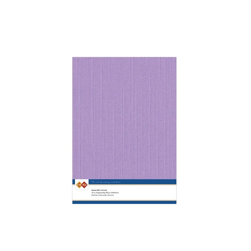 (LKK-A417)Linen Cardstock - A4 - Lilac