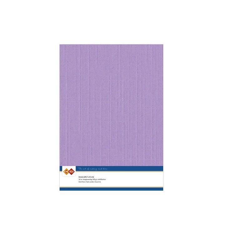 (LKK-A417)Linen Cardstock - A4 - Lilac