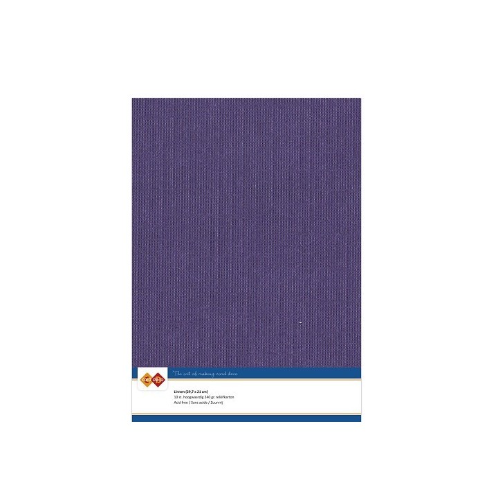 (LKK-A435)Linen Cardstock - A4 - Purple
